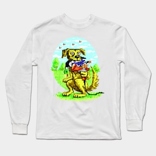 8-BIT DOG HUNTER Long Sleeve T-Shirt